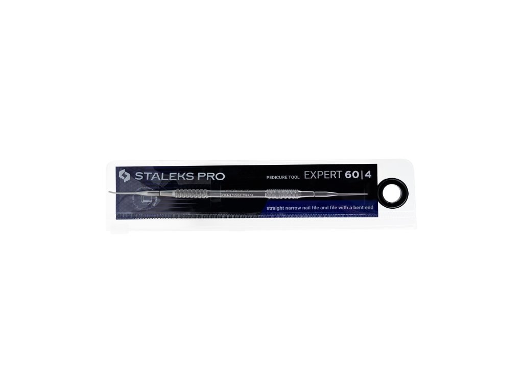 Staleks Pedicure tool EXPERT 60 TYPE 4 (straight narrow nail file and file with a bent end)