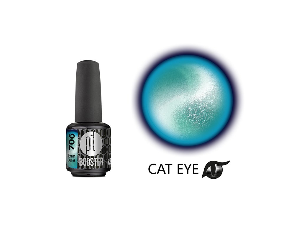 Platinum LED-tech BOOSTER COLOR - Cat Eye Glow - Norman (706), 7,8ml - Gel-lak BEZ PILOVÁNÍ