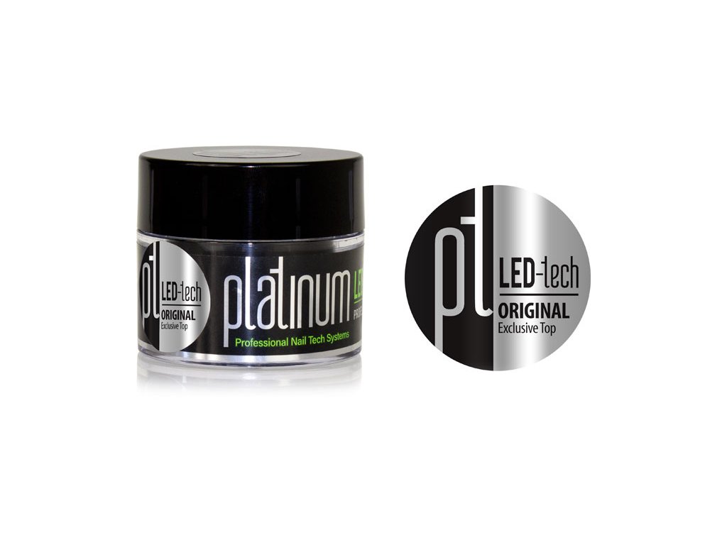 Platinum PLATINUM LED-tech ORIGINAL Exclusive Top, 40g - Gel phủ chùi đặc trong  (2x30sec LED/2x120s