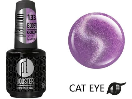 Platinum LED-tech BOOSTER COLOR Cat Eye Diamond Amethyst (133), 15ml - Sơn-Gel KHÔNG MÀI