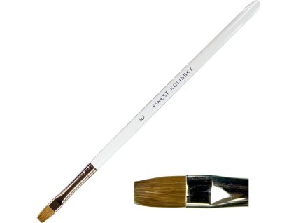 Cọ đắp gel dẹt số. 6 lông tự nhiên Kolinsky - tay cầm plexiglass (37)