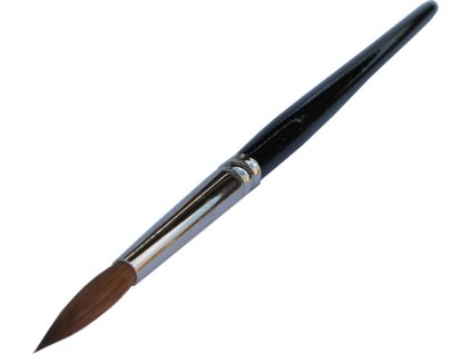 CỌ dành cho ACRYLIC  hình tròn số. 4 lông tự nhiên Kolinsky -  tay cầm bằng gỗ (46)