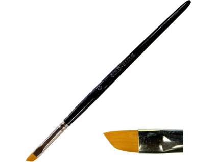 CỌ nghiêng cho móng Franch số. 6 lông nylon -  tay cầm bằng gỗ (61)