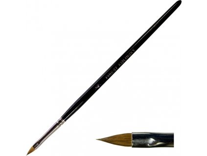 Cọ - hình lưỡi mèo số. 4 lông tự nhiên Kolinsky -  tay cầm bằng gỗ (72)