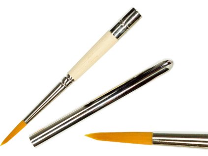 Cọ đắp gel  hình tròn số. 6 lông nylon - gấp lại được