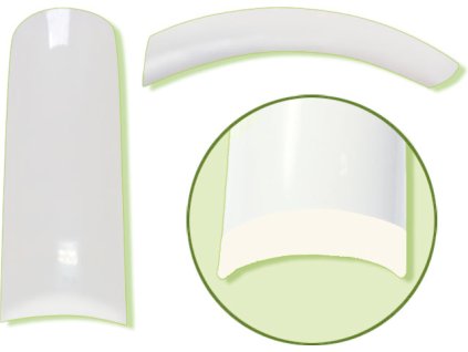 Platinum Nail tips PERFECT FLEX - móng tip đàn hồi, nhựa ABS mỏng  - NATURAL N.9 50c