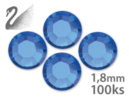 Swarovski BÁN KẾT THÚC!!! Swarovski Rhinestone - Sapphire - (đá mài) SS5 1.8mm gói 100c