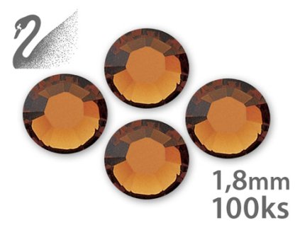 Swarovski BÁN KẾT THÚC!!! Swarovski Rhinestone - Smoked Topaz - (đá mài) SS5 1.8mm gói 100c
