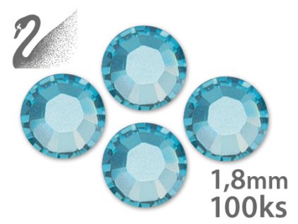 Swarovski BÁN KẾT THÚC!!! Swarovski Rhinestone - AQUAMARINE - SS5 (đá mài, kích thước 1.8mm) gói 100c
