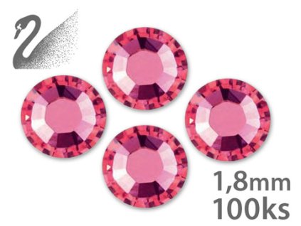 Swarovski KẾT THÚC SẢN XUẤT - Swarovski Rhinestone - INDIAN PINK - SS5 (đá mài, kích thước 1.8mm) gói 100c