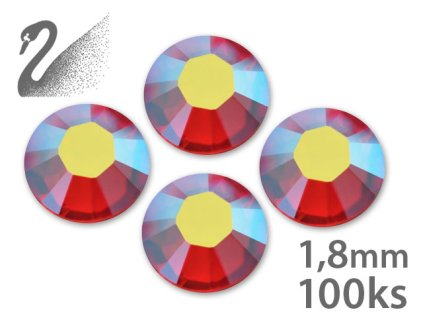 Swarovski KẾT THÚC SẢN XUẤT - Swarovski Rhinestone - LIGHT SIAM AB - SS5 (đá mài, kích thước 1.8mm) gói 100c