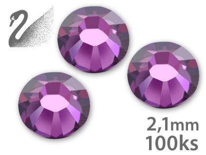 Swarovski BÁN KẾT THÚC!!! Swarovski Rhinestone - AMETHYST - SS7 (đá mài, kích thước 2.1mm) gói 100c