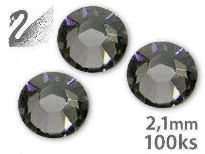 Swarovski Swarovski Rhinestone - Black Diamond - SS7 (đá mài, kích thước 2.1mm) gói 100c