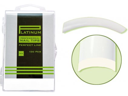 Platinum Nail tips PERFECT FLEX - móng tip đàn hồi, nhựa ABS mỏng  - NATURAL mix 110c