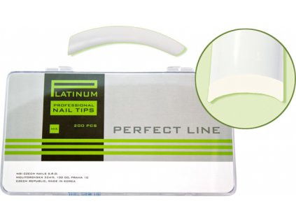 Platinum Nail tips PERFECT FLEX - móng tip đàn hồi, nhựa ABS mỏng  - NATURAL mix 220c