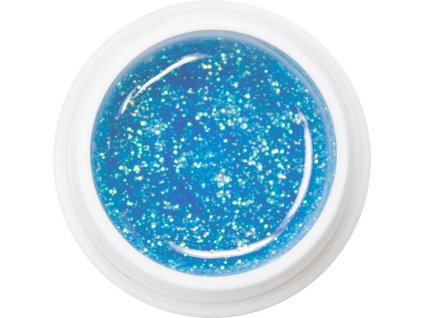 EBD 506 - Extra Quality Colour Gel - TRANSPARENT GLITTER BLUE, 5g (silver line)