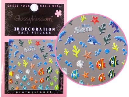 NAIL STICKERS - Miếng dán móng tay - BLUE SEA (L-01)