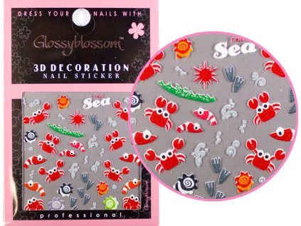 NAIL STICKERS - Miếng dán móng tay - RED SEA (L-04)