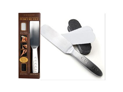 CUCCIO Stainless Steel Pedicure File Intro Kit - Dũa kim loại + đấy nhám để dính MIỄN PHÍ