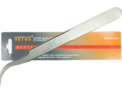 Blink Lash VETUS - Nhíp rất nhẹ, tuyệt vời cho nối mi - thép không gỉ, antimagnetic 120 mm (7-SA)