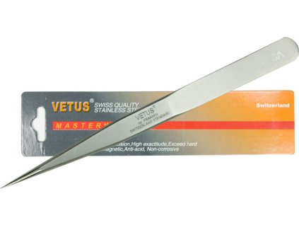Blink Lash VETUS - Nhíp rất nhẹ, tuyệt vời cho nối mi - thép không gỉ, antimagnetic 120mm (1-SA)