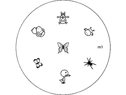 Konad BÁN GẢI PHÓNG - Khuân mẫu in trang trí M1