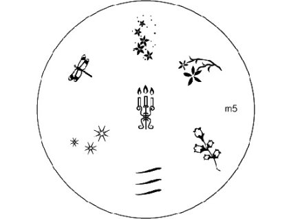 Konad BÁN GẢI PHÓNG - Khuân mẫu in trang trí M5
