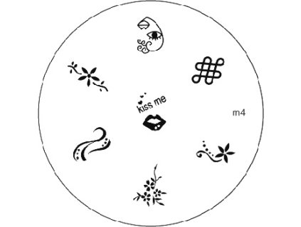 Konad BÁN GẢI PHÓNG - Khuân mẫu in trang trí  M4