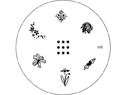 Konad BÁN GẢI PHÓNG - Khuân mẫu in trang trí M6