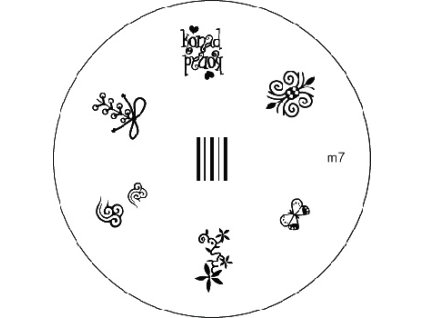 Konad BÁN GẢI PHÓNG - Khuân mẫu in trang trí M7