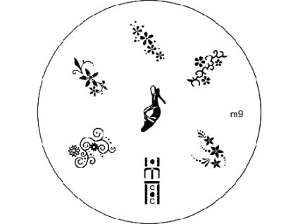 Konad BÁN GẢI PHÓNG - Khuân mẫu in trang trí M9