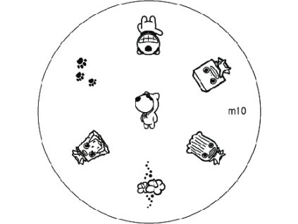 Konad BÁN GẢI PHÓNG - Khuân mẫu in trang trí M10