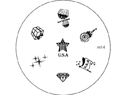 Konad BÁN GẢI PHÓNG - Khuân mẫu in trang trí M14