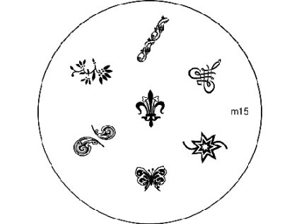 Konad BÁN GẢI PHÓNG - Khuân mẫu in trang trí M15