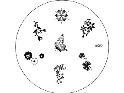 Konad BÁN GẢI PHÓNG - Khuân mẫu in trang trí M20