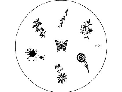 Konad BÁN GẢI PHÓNG - Khuân mẫu in trang trí M21