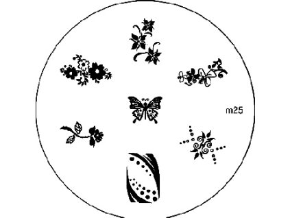 Konad BÁN GẢI PHÓNG - Khuân mẫu in trang trí M25