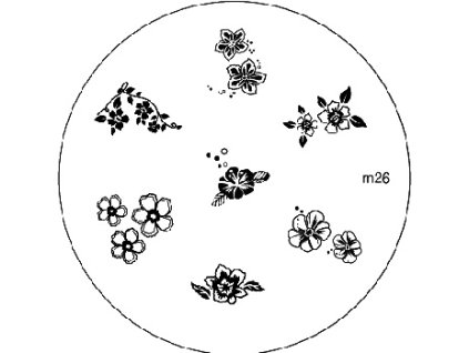 Konad BÁN GẢI PHÓNG - Khuân mẫu in trang trí M26