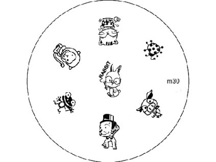 Konad BÁN GẢI PHÓNG - Khuân mẫu in trang trí M30