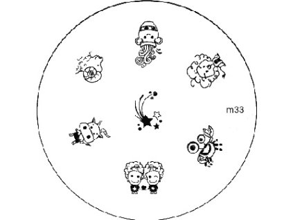 Konad BÁN GẢI PHÓNG - Khuân mẫu in trang trí M33