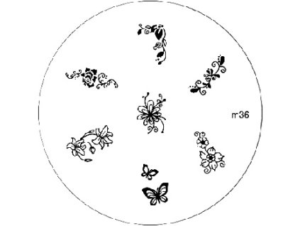 Konad BÁN GẢI PHÓNG - Khuân mẫu in trang trí M36