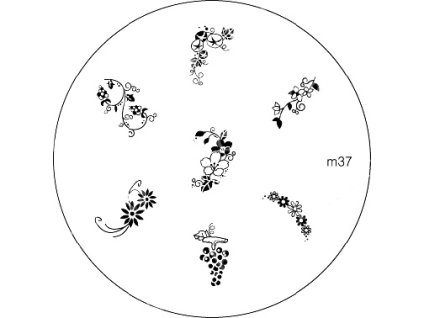 Konad BÁN GẢI PHÓNG - Khuân mẫu in trang trí M37