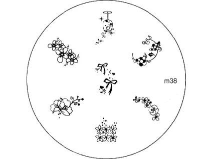 Konad BÁN GẢI PHÓNG - Khuân mẫu in trang trí  M38