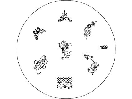Konad BÁN GẢI PHÓNG - Khuân mẫu in trang trí M39
