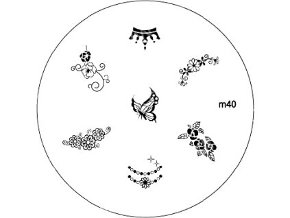 Konad BÁN GẢI PHÓNG - Khuân mẫu in trang trí M40