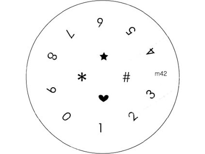 Konad BÁN GẢI PHÓNG - Khuân mẫu in trang trí M42