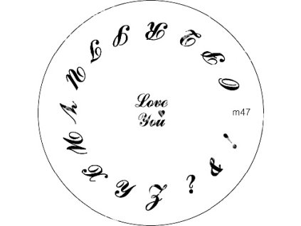 Konad BÁN GẢI PHÓNG - Khuân mẫu in trang trí M47