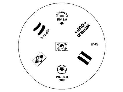 Konad BÁN GẢI PHÓNG - Khuân mẫu in trang trí  M49