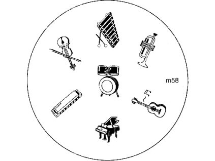Konad BÁN GẢI PHÓNG - Khuân mẫu in trang trí M58