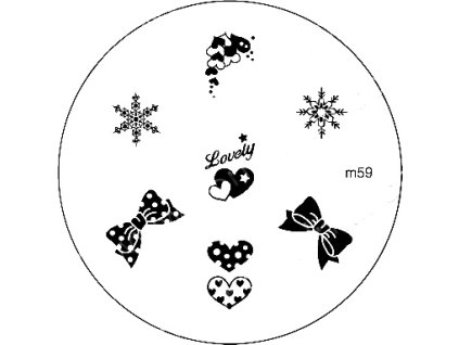 Konad Khuân mẫu in trang trí  M59